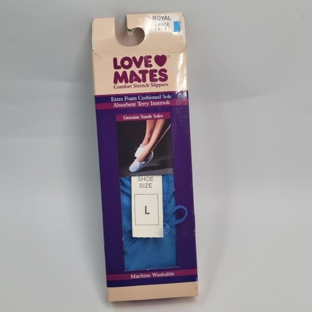 Lovemates Vintage Indoor Slippers Size 8